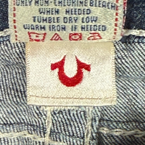 True‎ Religion Womens Bootcut Jeans Dark Wash Size 29 Actual 31x32 - Picture 10 of 16